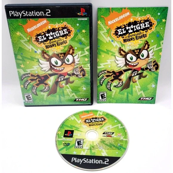 El Tigre: The Adventures of Manny Rivera PS2 (2008) CIB‎ COMPLETE IN BOX