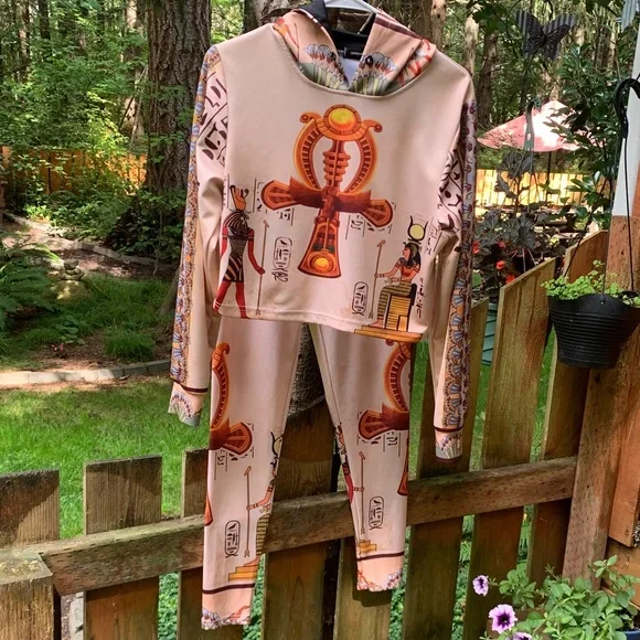 DYKHMILY Kids Egyptian-Themed Pajamas