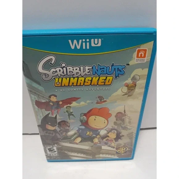 Scribble Nauts Unmasked DC Comics Adventure - Wii U Video Game With Manual (PAL)