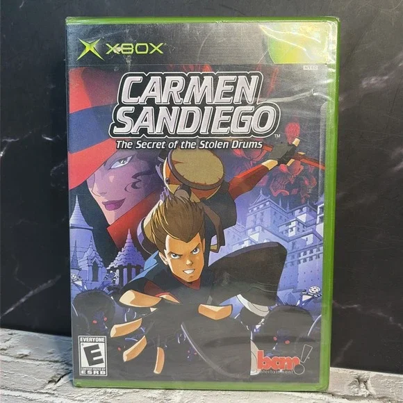 Carmen Sandiego The Secret of the Stolen Drums Microsoft Xbox - Brand New Sealed