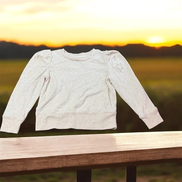 GAP Kids Speckled Cream Sweatshirt