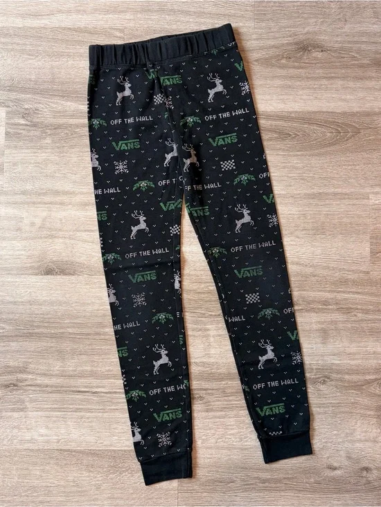 Vans boys Christmas reindeer pajama bottoms
