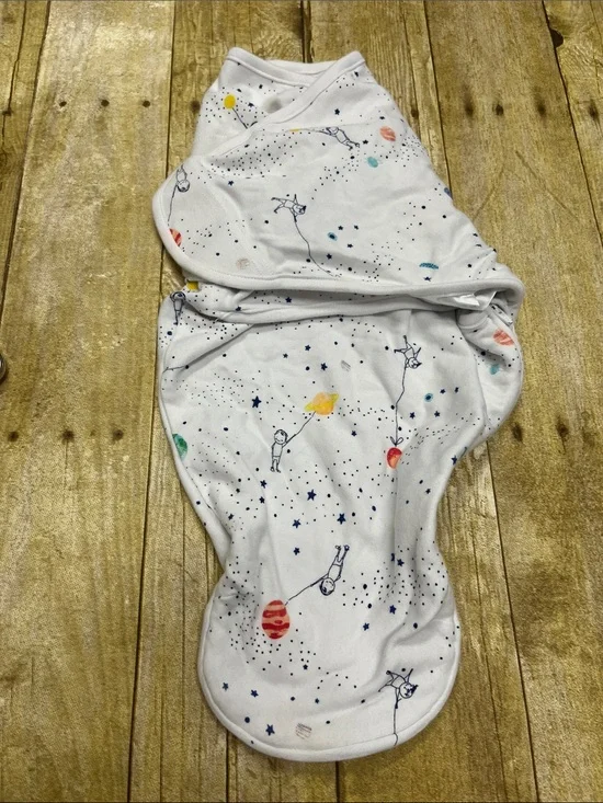 aden + anais White Space-Print Swaddle Sleep Sack with Colorful Planets