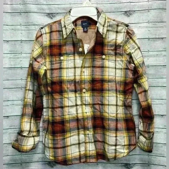 Boys Gap kids Dress Shirt Size NWT M (8) A0027