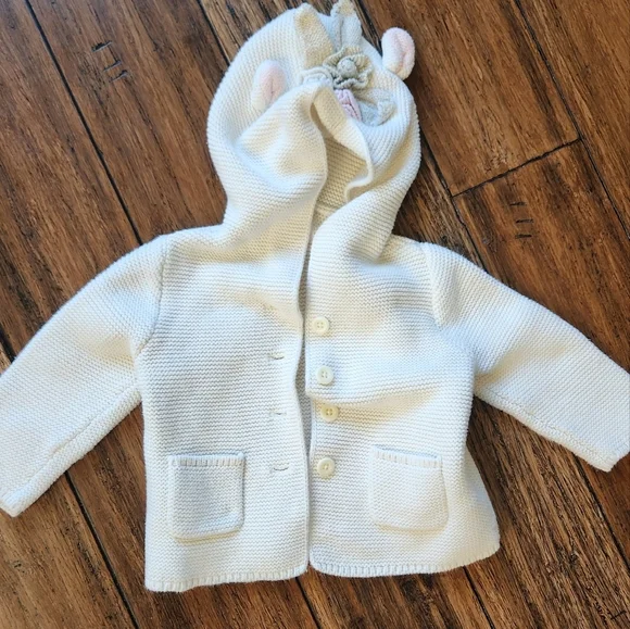 Baby Gap Crocheted Unicorn Sweater‎ 12-18month