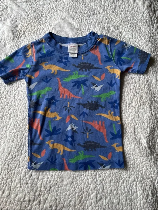 Hanna Andersson Dino Pajamas Short Sleeve Top Size 5 / 110 cm