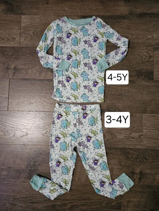 Fancy Prince 2 Piece Bamboo Pajama Disney Pixar Monsters Inc