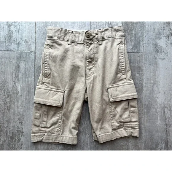 Gap Kids Toddler Boy Cargo Shorts Khaki Tan Cotton Summer 7 Slim Casual Everyday