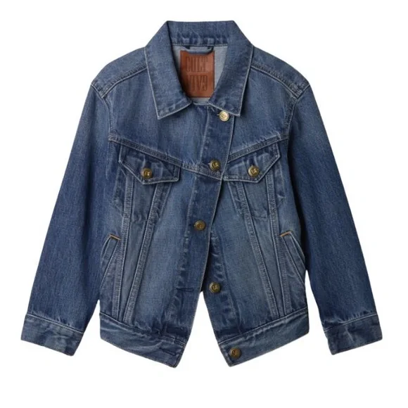 NWT GAP Kids x CULT GAIA Asymmetrical Denim Jacket