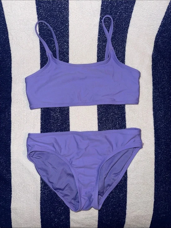 Girls Lilac Classic Bikini Set