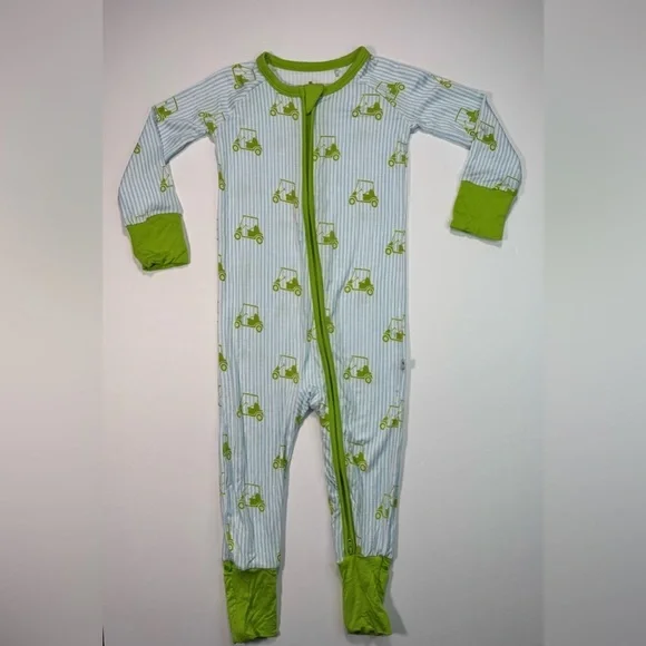 Kiki & Lulu Baby Boy Golf Cart Footie Size 12-18M