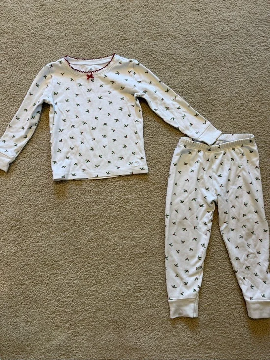 Petite Plume Pima Cotton Mistletoe Pajama Set Size 2