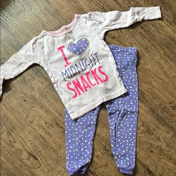 Kids Pajamas Set - Purple and Pink 2t