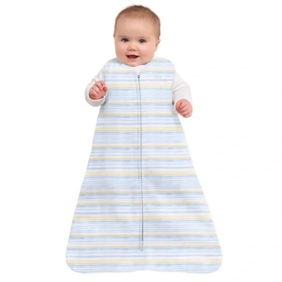 HALO Innovations SleepSack Wearable Blanket Micro Fleece - Multi Stripe Blue L