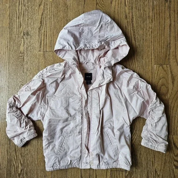 Gap light pink hooded jacket girls size 5T