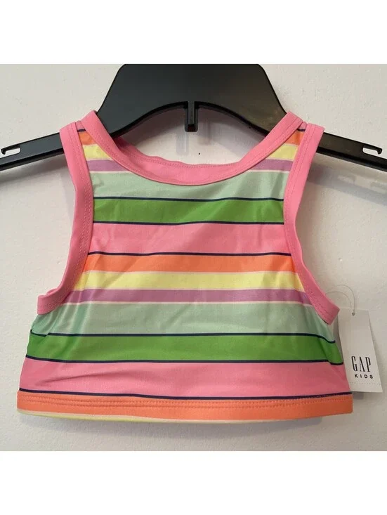 Gap Kids Girls XS 4-5 Colorful Striped Bikini Swim Top NWT! A1040