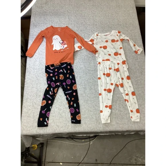 Carters Just One You Halloween Pajamas 18M Ghost Pumpkin 2-Pack Set 6T222710‎