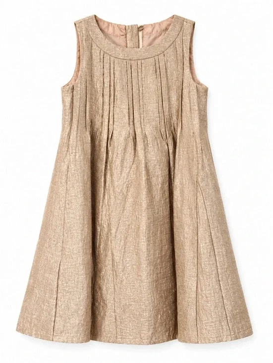 Baby Gap Girl’s Size 5 Gold Sleeveless Party Dress