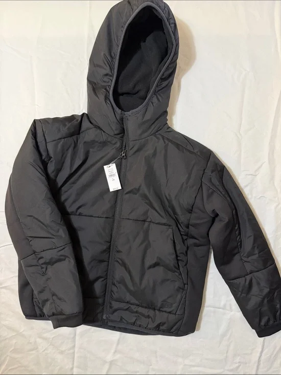 GAP Kids Black Hooded Jacket L (10)
