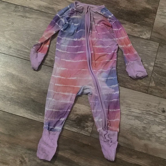 Little Sleepies Tie-Dye Dreams Zippy PJs 3-6 months