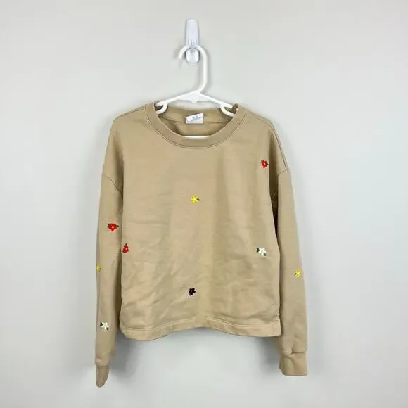Gap Kids Graphic Sweatshirt Ditsy Multi Floral M 8