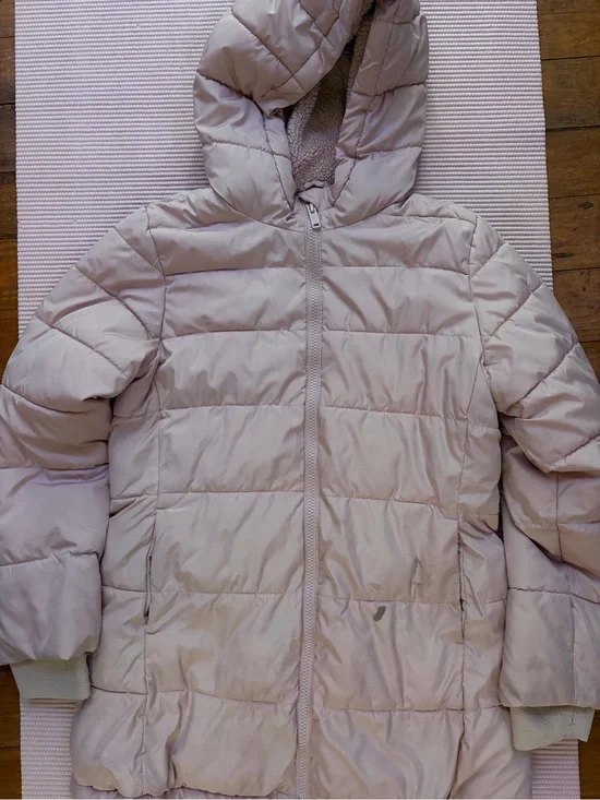 GAP Kids Blush Pink Fleece-Lined Puffer Jacket