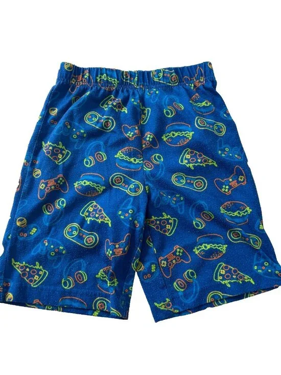 Joe Fresh Boy's Kids Pyjama Shorts Nintento Blue Print M ( 7-8 yrs )
