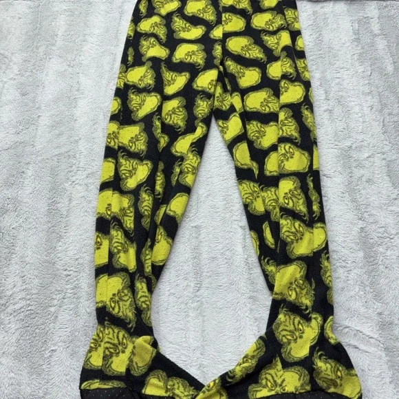 Dr. Seuss the grinch footed pajama‎ pants Lg