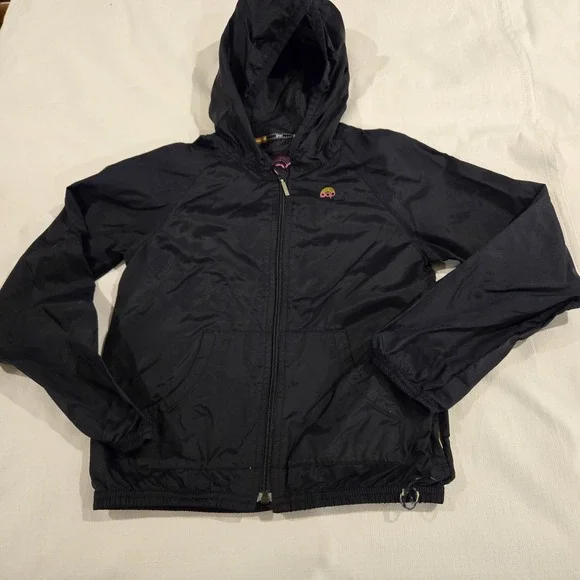Gap Girl's Full Zip Windbreaker Rain Jacket w/ Hood Pockets Name Tag Size L(10)‎