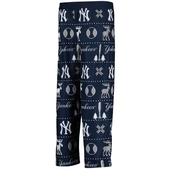 NWOT New York Yankees Allover Print Holiday Sleep Lounge Pants