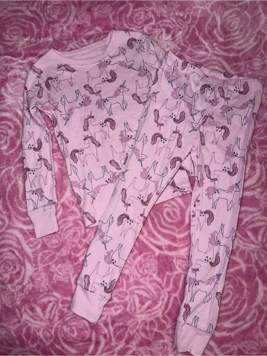 Carter's Pink Unicorn Long Sleeve Pajama Set