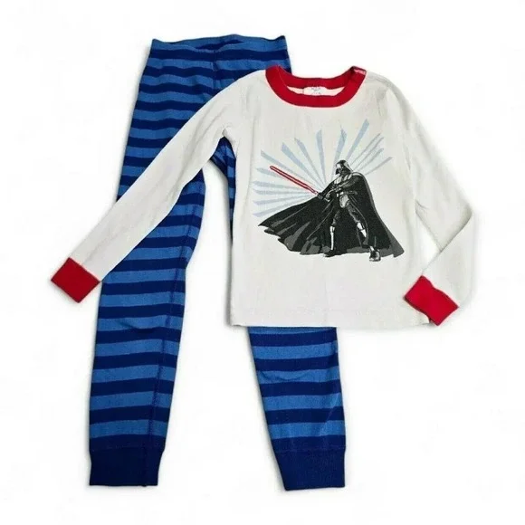Hanna Andersson Vader Long Johns | 6/7 Kids Pajama Set Organic