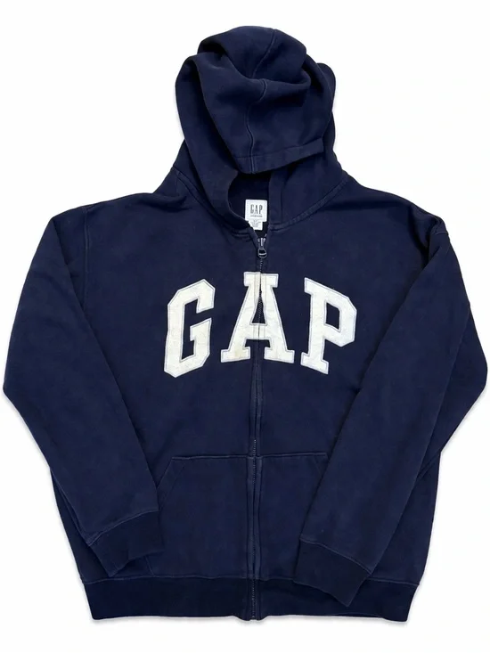 GAP Kids XXL Navy Logo Zip Hoodie
