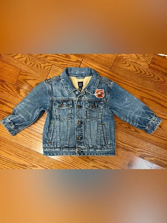 GAP Kids Blue Denim Jacket with Patch