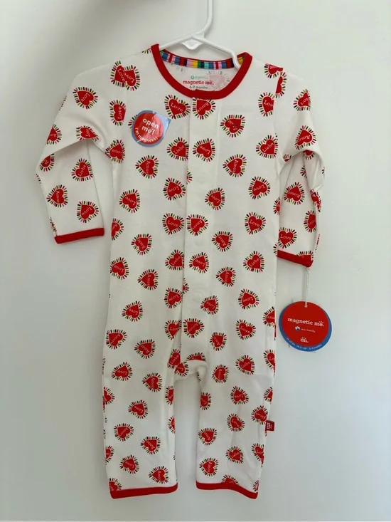 Magnetic Me Love Language One-Piece with Heart Motif