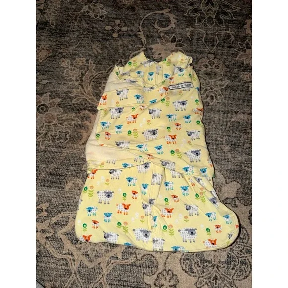 Halo Sleepsack Swaddle Yellow Sheep Cotton