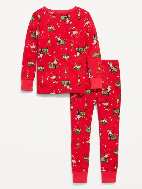 2T NWT Old Navy Festive Reindeer Snug Fit Toddler Pajama
