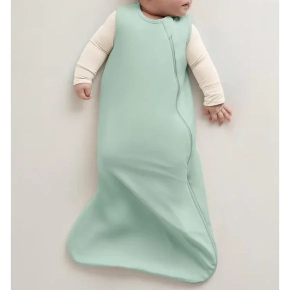 Quince M Sage Green Bamboo Sleep Bag Blanket Zip Up 1.0 TOG 6-8 Month All Season