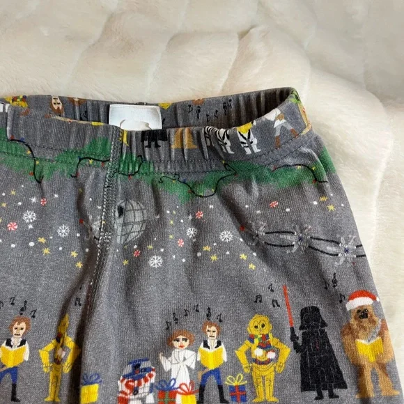 Hanna Andersson Unisex 3T Star Wars Xmas Organic Cotton Darth Vader PJ Pants