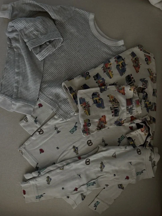 set of 3 - 100% cotton pjs