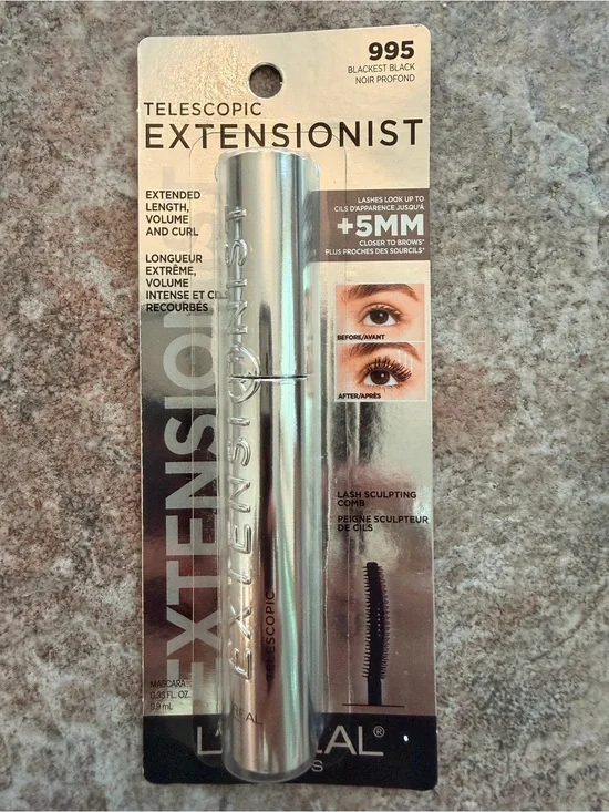L'Oreal Telescopic Extensionist Mascara in Blackest Black
