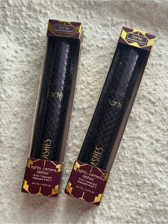 tarte lights, camera, lashes mascara in black