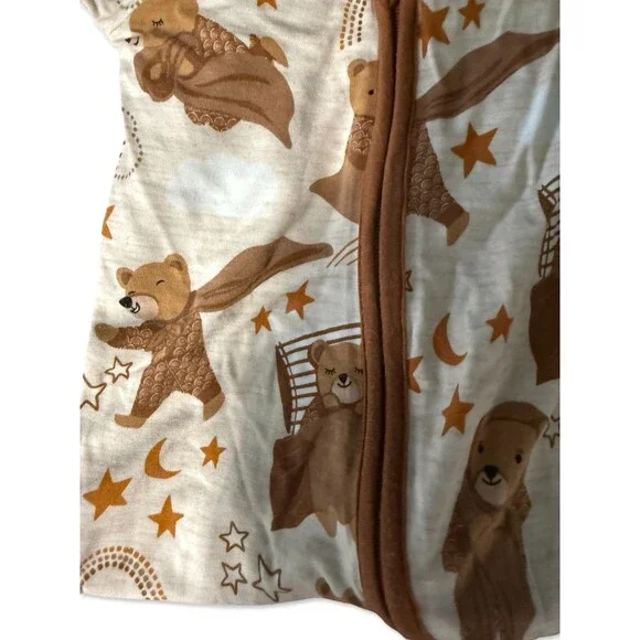 Little Sleepies Bears Zippy Newborn Lunaluxe Bamboo Footie Sleeper Pajamas