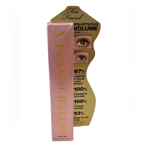 💎 Too Faced Better Than Sex Volumizing & Lengthening Mascara Black Full-Size