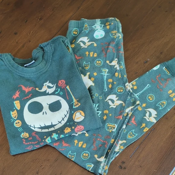 Disney Nightmare Before Christmas Hanna Andersson Pajamas Size 10