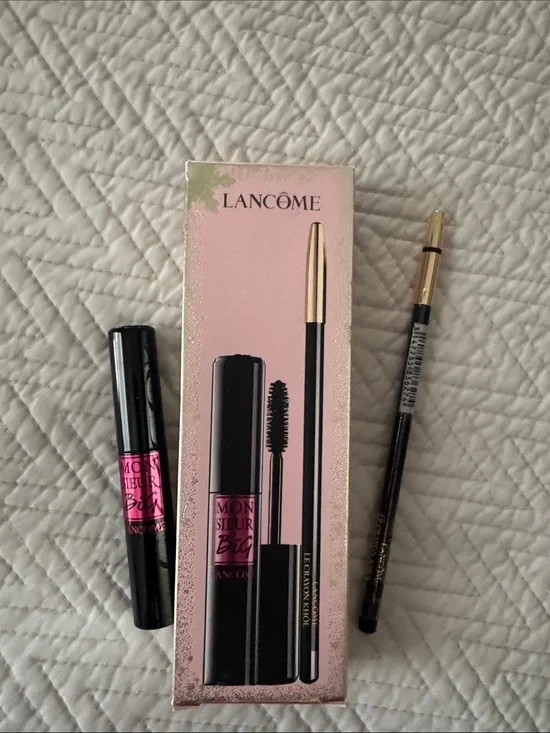 Lancôme Pink Box Mascara & Liner Set with Black Tools