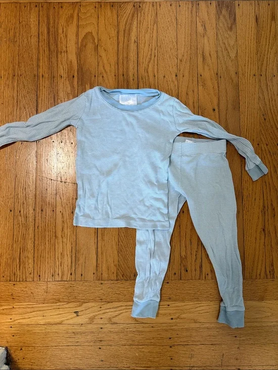 Lake Light Blue Kids Long-Sleeve Pajama Set