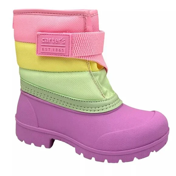 Carter's‎ Little Girl's Snow-Cold Weather Boots Size 11 Pink/Lavender/Multicolor