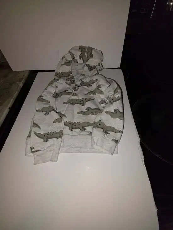 Carter's Just One You Baby Boys' Alligator Print Hooded Sweatshirt