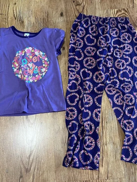 Children's Place 2 pc Pajama Set, Girls' 10/12, Purple